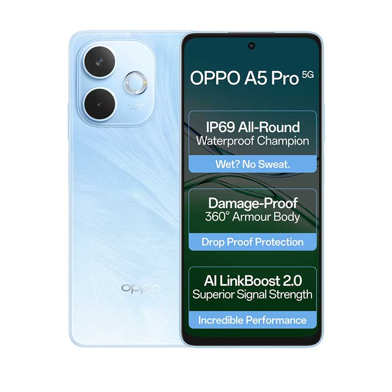Picture of Oppo A5 Pro 5G (8GB, 128GB, Feather Blue)
